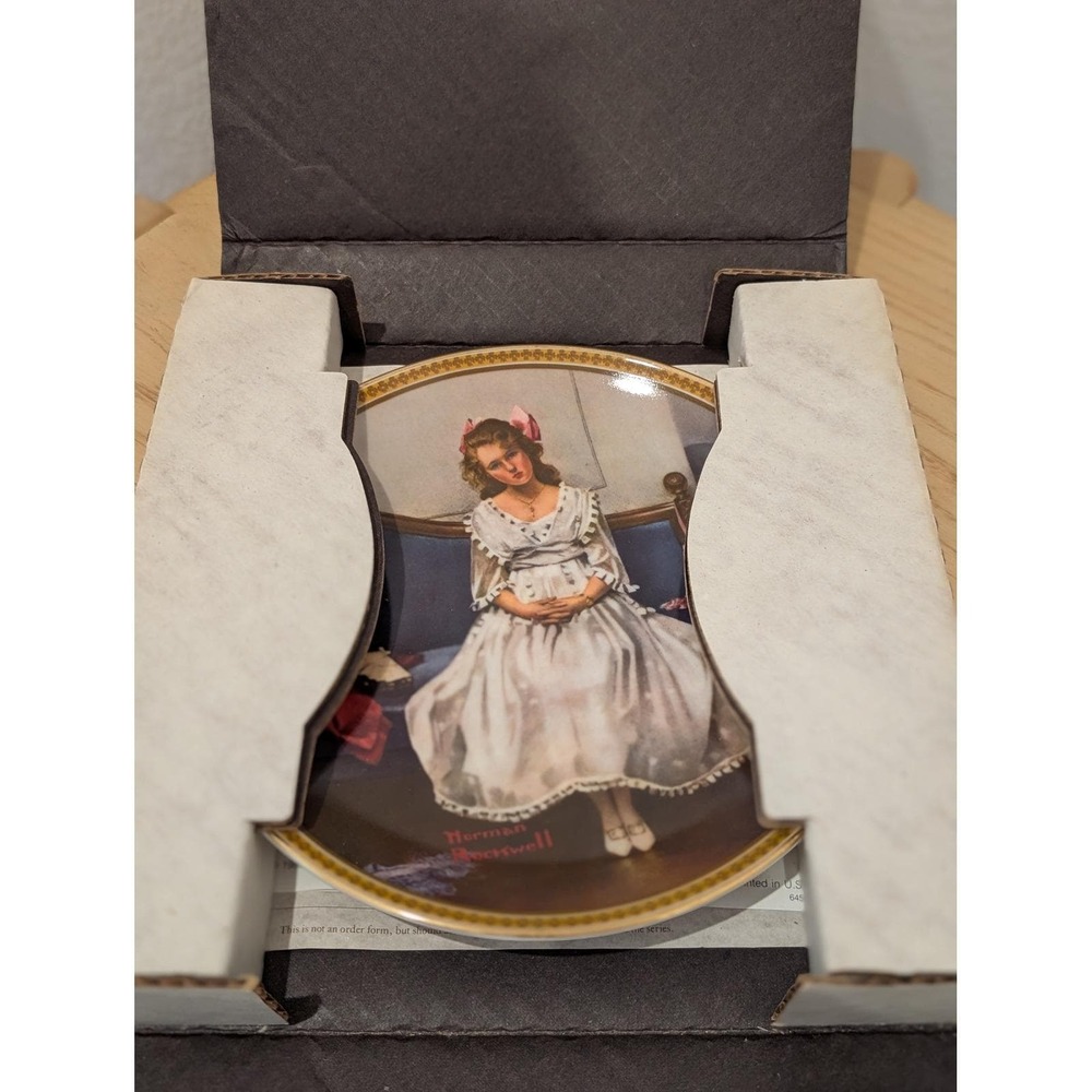 Norman Rockwell "Waiting at the Dance" Heritage Collection COA - Picture 2 of 5